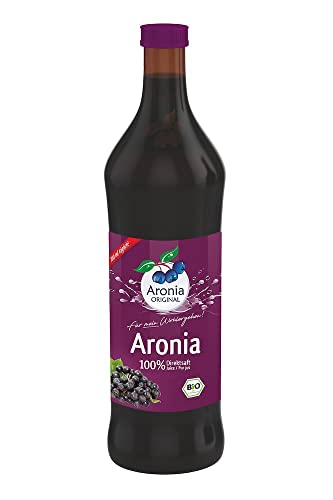 Aronia ORIGINAL 100% Bio Aronia Muttersaft 700 ml | Natürlicher Direktsaft | Vegan, ohne Konservierungsstoffe, ohne Zuckerzusatz