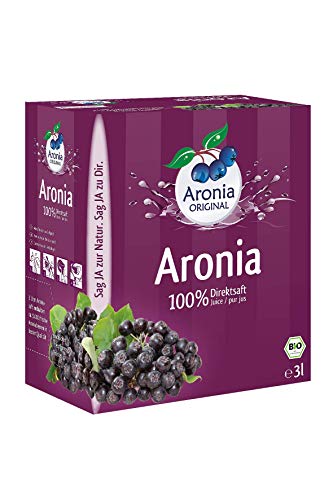 Aronia Original Bio Aronia-Muttersaft im Monatspack, 3000 ml