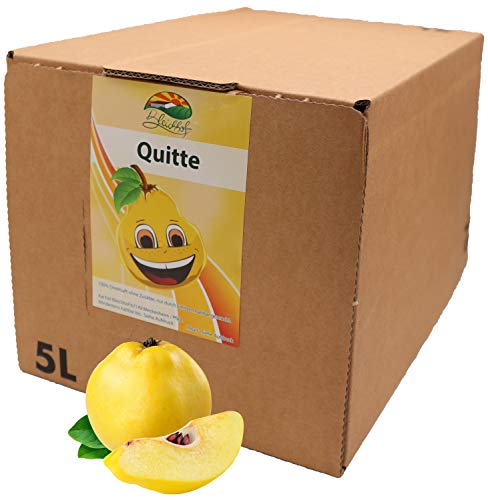 Bleichhof Quittensaft - 100% Direktsaft ohne Zusätze, Bag-in-Box Verpackung mit Zapfsystem (1x 5l Saftbox)