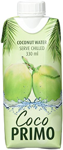Coco Primo Kokosnusswasser, pur, erfrischendes Sportgetränk, wohltuender Durstlöscher, klein und handlich, kalorienarm, vegan, 12 x 330 ml
