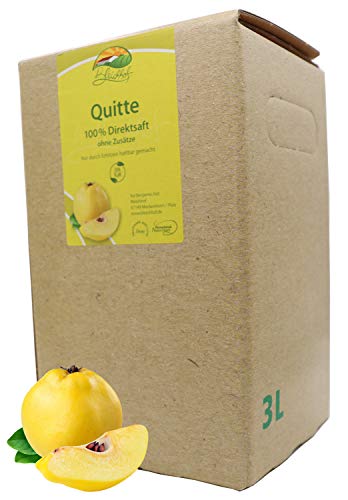 Bleichhof Quittensaft - 100% Direktsaft ohne Zusätze, Bag-in-Box Verpackung mit Zapfsystem (1x 3l Saftbox)